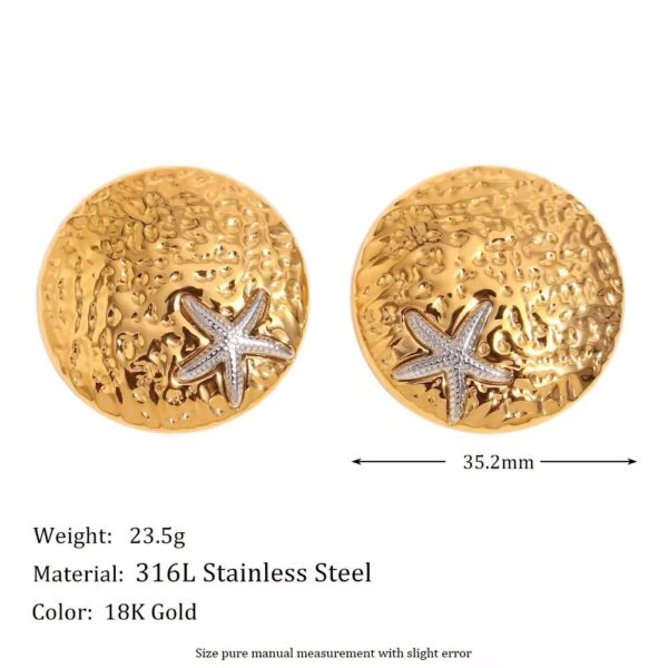 Medallion Brooch Set - Earrings, Ring - Image 8