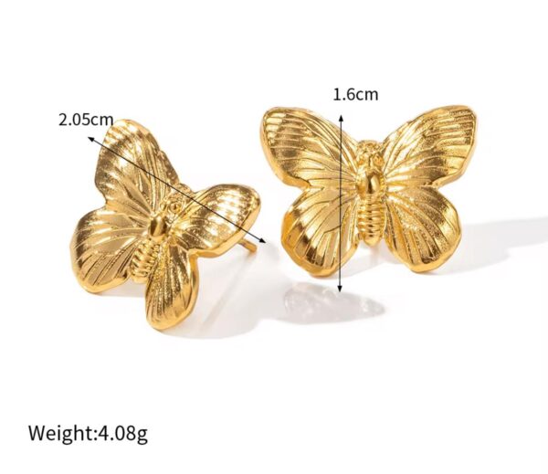 Butterfly Statement Earrings - Image 3