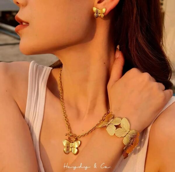 Butterfly Cuff Bracelet - Image 2