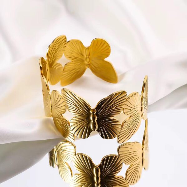 Butterfly Cuff Bracelet - Image 3
