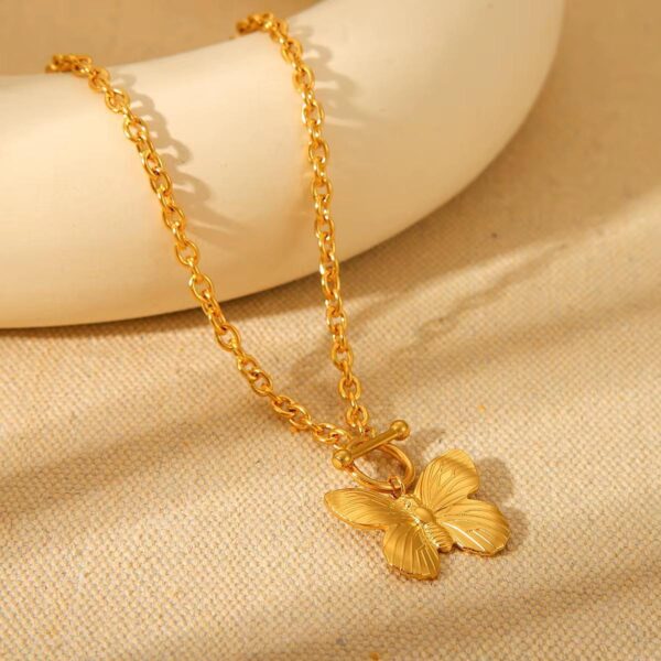 Butterfly Statement Necklace - Image 2