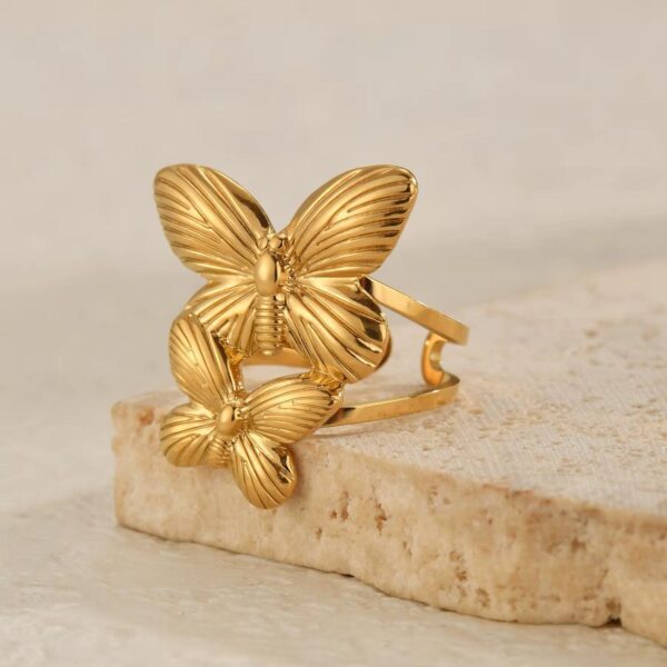 Butterfly Cuff Ring - Image 3