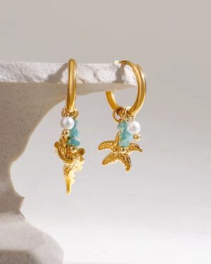 Charms hoop Earrings