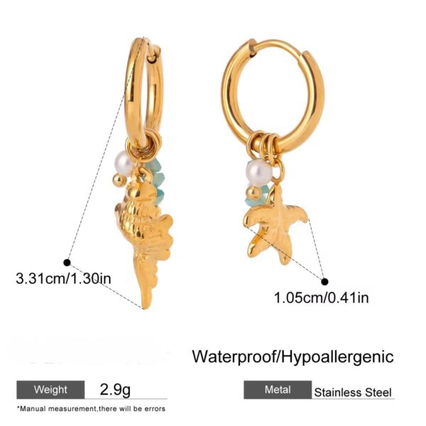 Charms hoop Earrings - Image 3