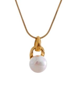 Golden Aura Pearl Necklace