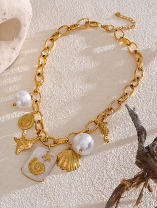 Golden Tides Charm Necklace - Image 3
