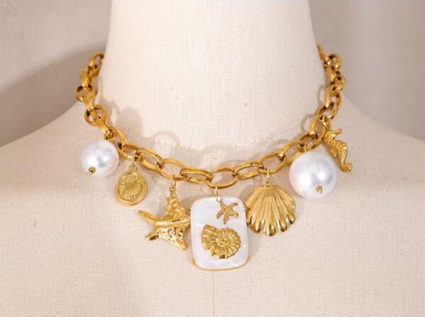 Golden Tides Charm Necklace - Image 2