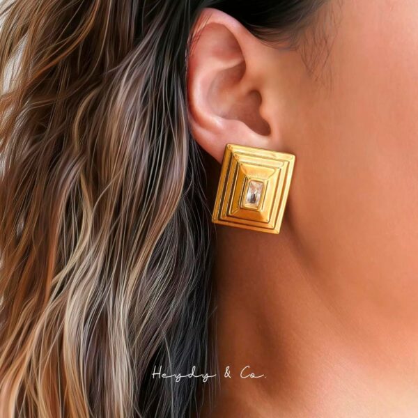 Power Frame Earrings - Image 7