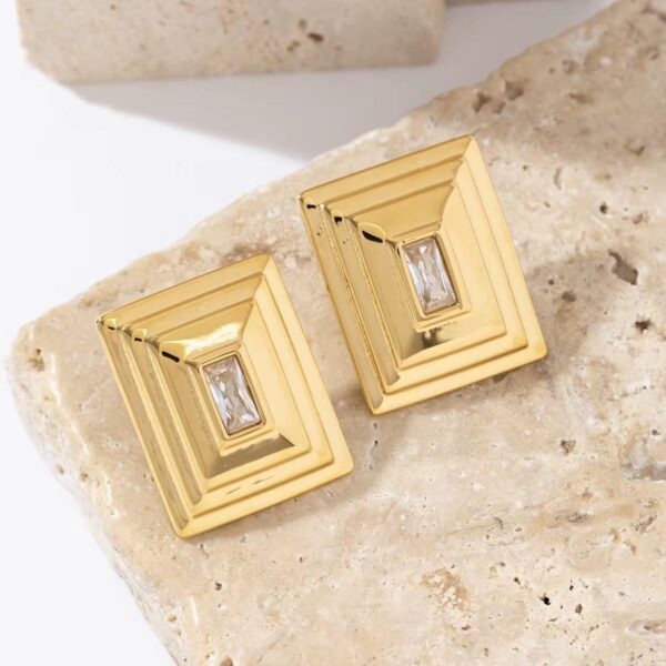 Power Frame Earrings - Image 5
