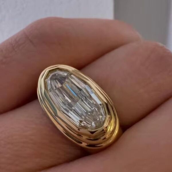 Vintage large zircon Ring - Image 3