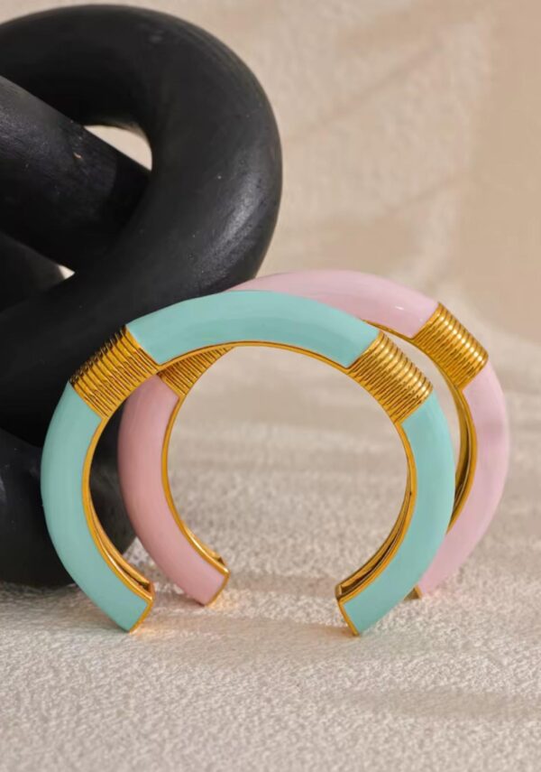 The La Riviera Enamel Bangles - Image 6
