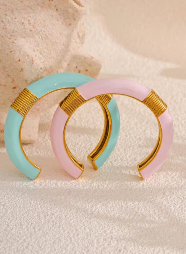 The La Riviera Enamel Bangles - Image 4