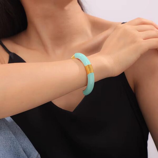 The La Riviera Enamel Bangles - Image 3