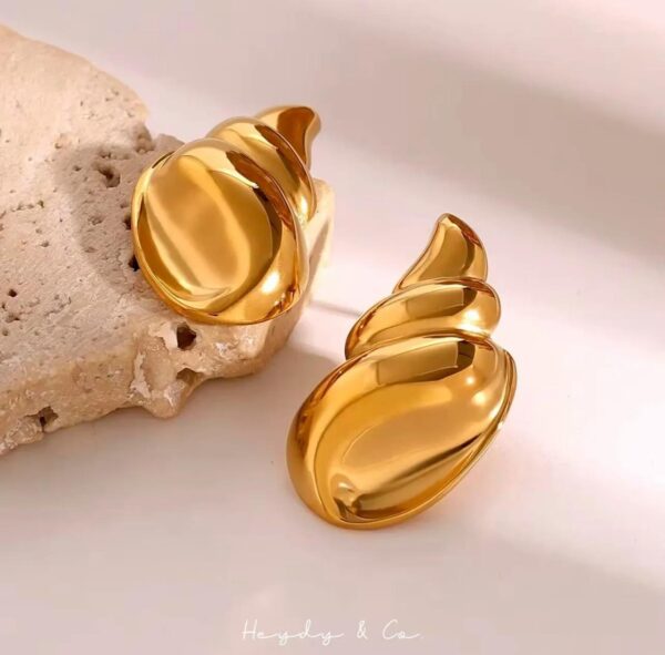 Marina Bold Wave Earrings - Image 2
