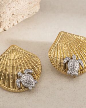 Starfish shell Earring