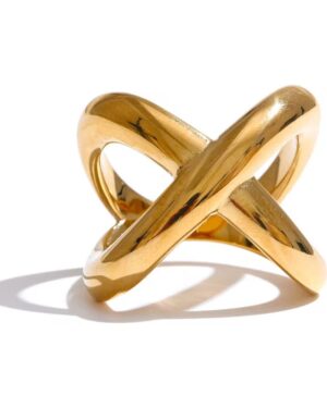 Golden Crossover Ring