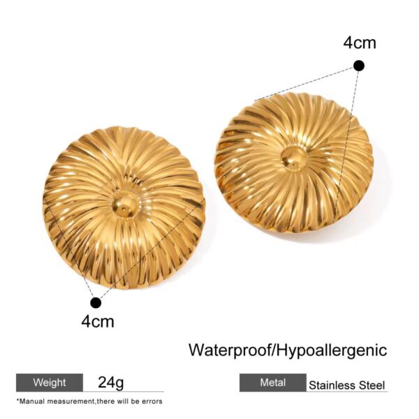 Golden Icon Earrings - Image 4