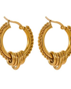 Golden Orbit Hoops