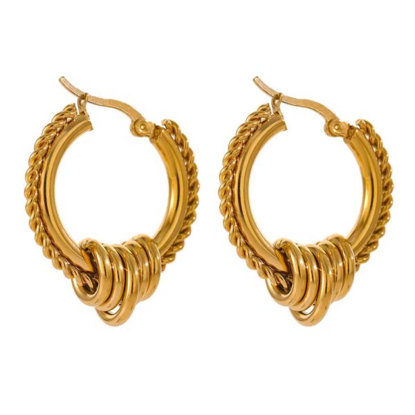 Golden Orbit Hoops