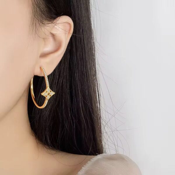 Luxe Star Hoops - Image 3