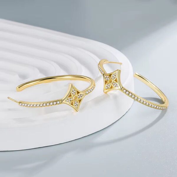 Luxe Star Hoops - Image 2
