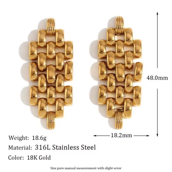 Vera Chain Earrings - Image 5