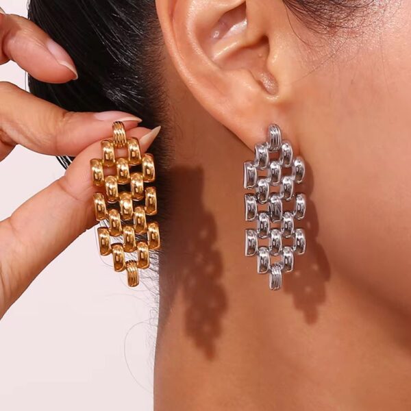 Vera Chain Earrings - Image 2