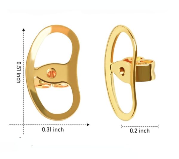 Earring Backs for Droopy Ears - Image 3
