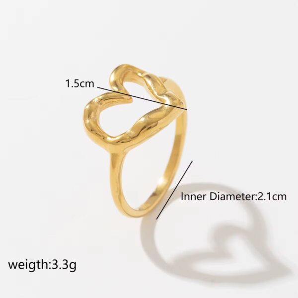 Open Heart Ring - Image 5
