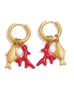 Coral Muse Hoops