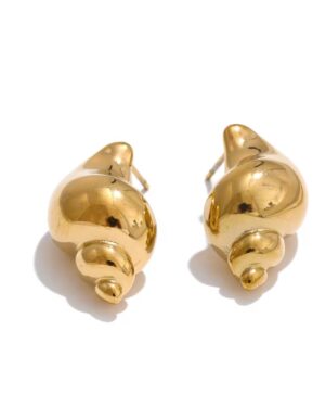 Golden Shell Muse Studs