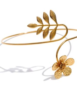 Golden Bloom Arm Cuff