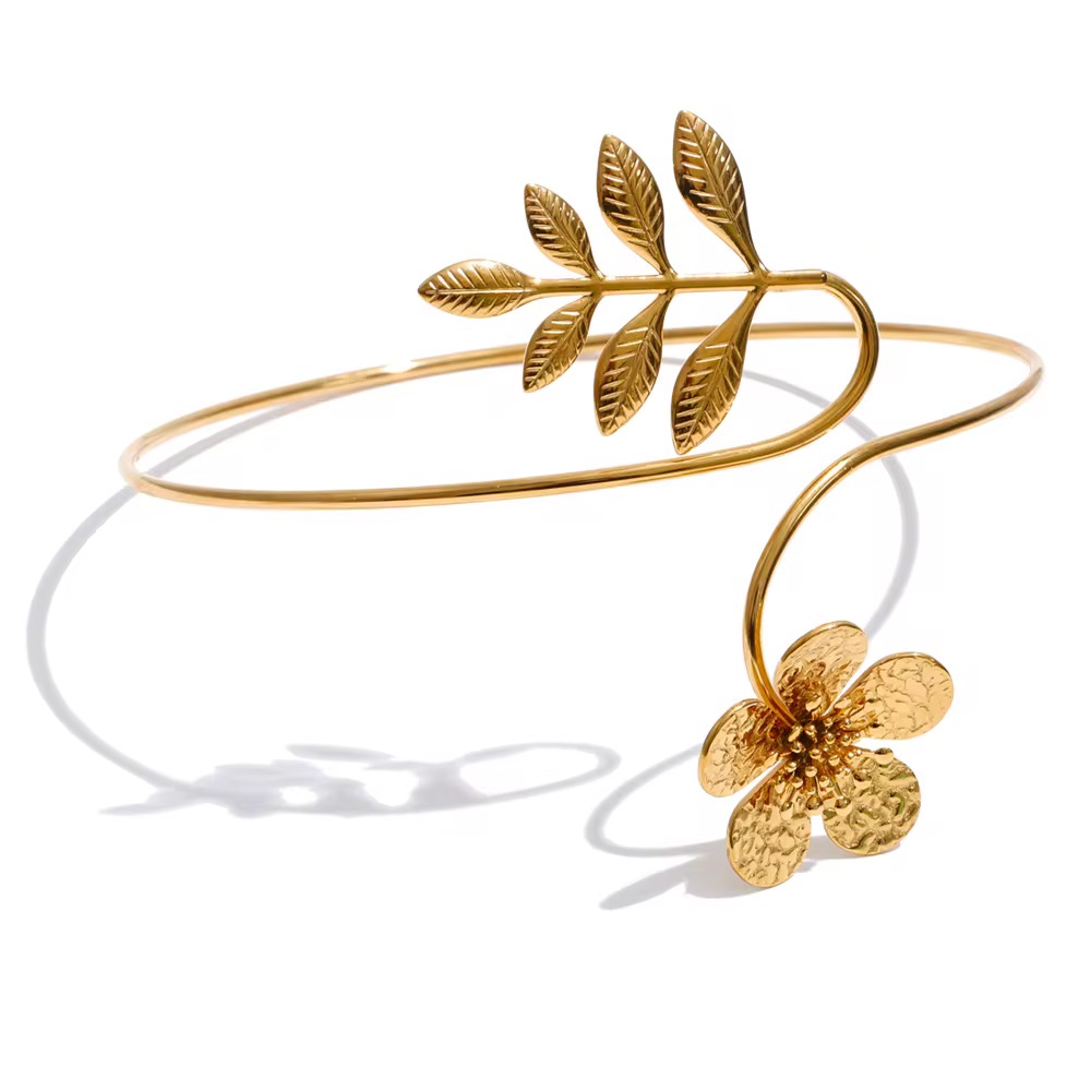 Golden Bloom Arm Cuff