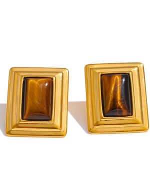 Amber Frame Earrings